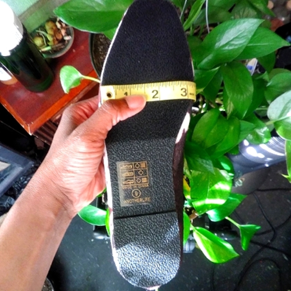 Ballet Mary Jane Flats in Brown & White Cowhide Print - Picture 10 of 14